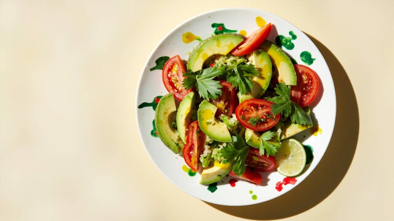 Plato de comida saludable