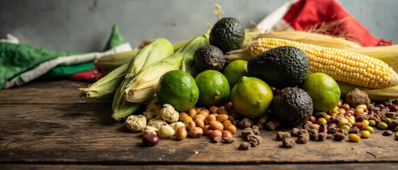 Ingredientes mexicanos frescos
